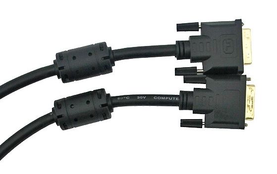 VCom Кабел DVI 24+1 Dual Link M / M +2 Ferrite - CG441GD-2m