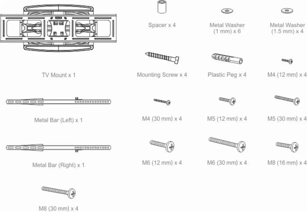 Arctic Стойка за телевизор TV Mount - TV Flex L - AEMNT00042A