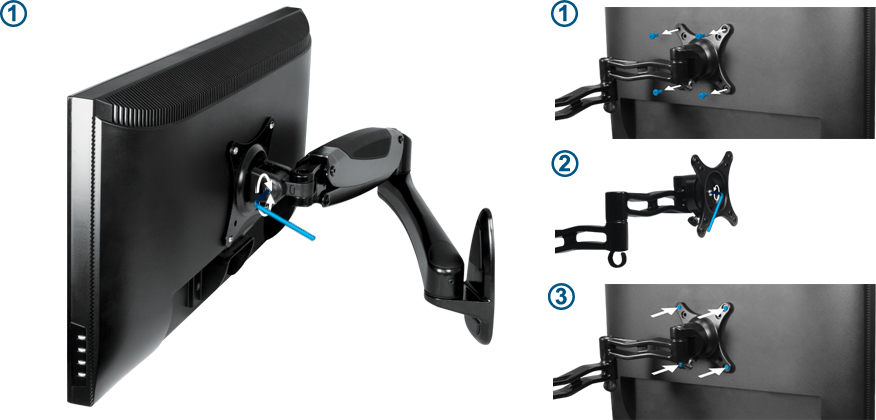 Arctic Крепление для монитора на стену WALL Mount Monitor W1-3D - AEMNT00032A