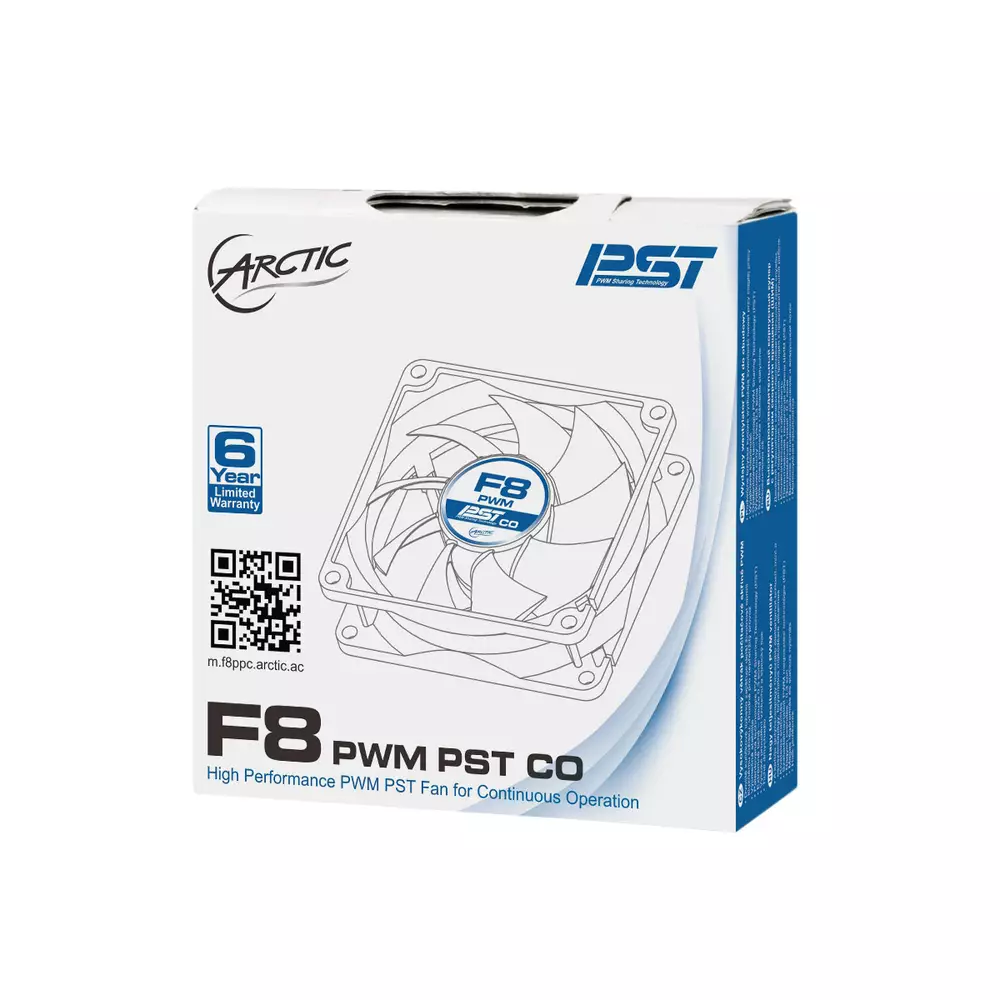 Вентилатор Arctic F8 PWM PST CO - 2Ball - 850-2000rpm