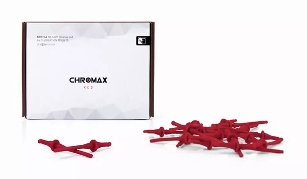Анти-вибрационни крепежи Noctua Slics 20pcs - NA-SAV2 chromax red