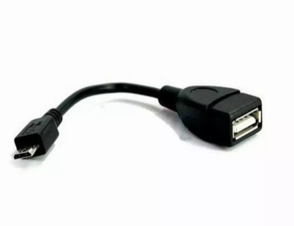 VCom Кабел OTG USB AF / Micro USB Black - CU226-0.2m