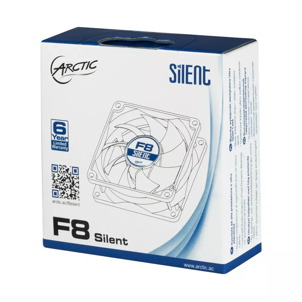 Вентилатор Arctic F8 Silent - 80mm/1200rpm