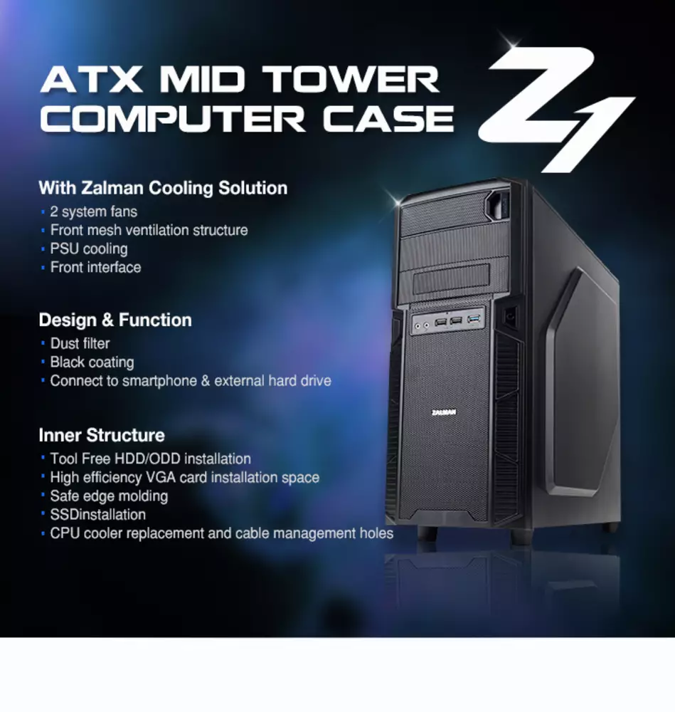 Кутия Zalman Z1 ATX USB3.0