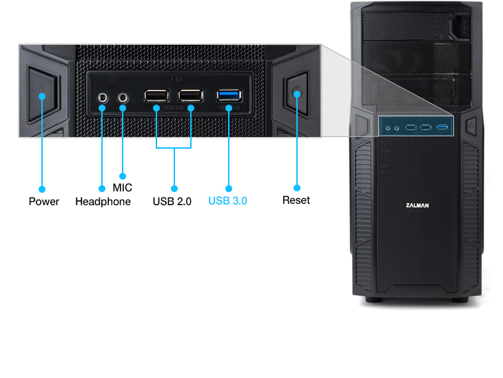 Кутия Zalman Z1 ATX USB3.0