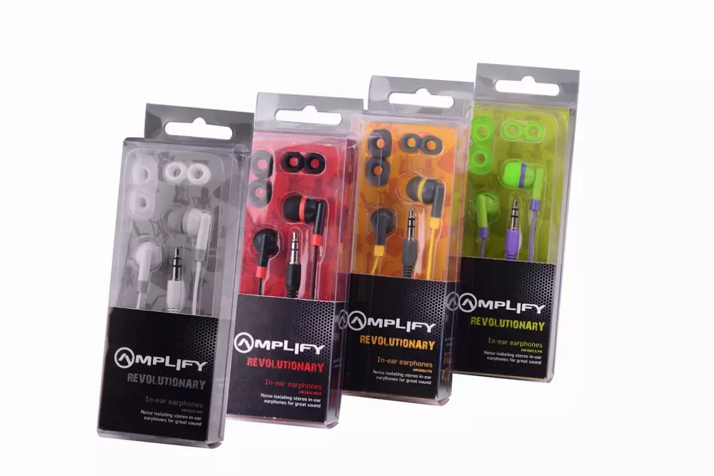 Amplify Слушалки Revolutionary In-earphones Yellow&grey AM1001/YG