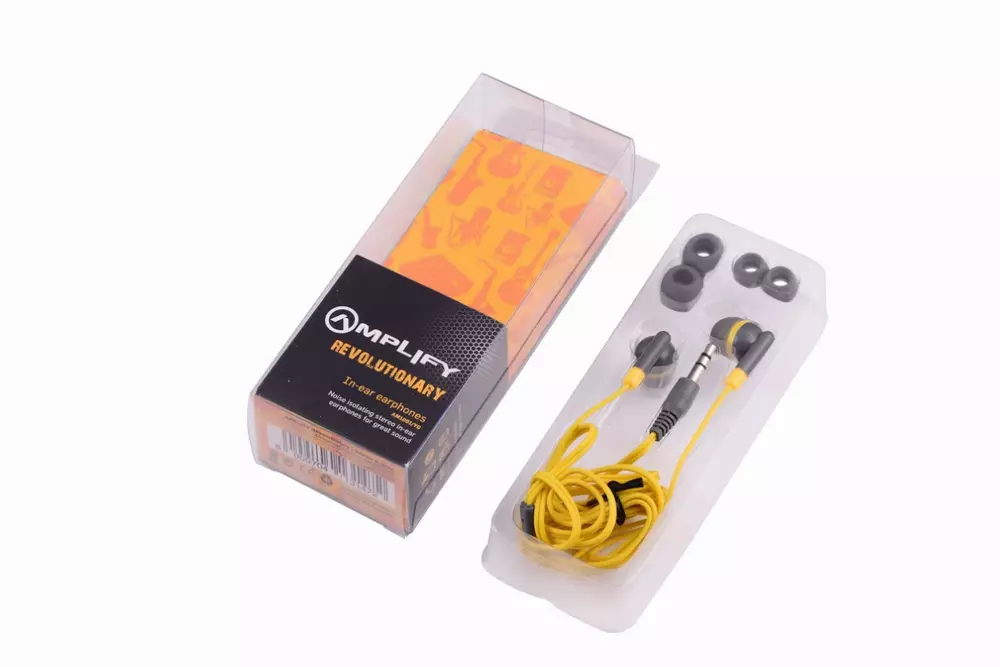 Amplify Слушалки Revolutionary In-earphones Yellow&grey AM1001/YG