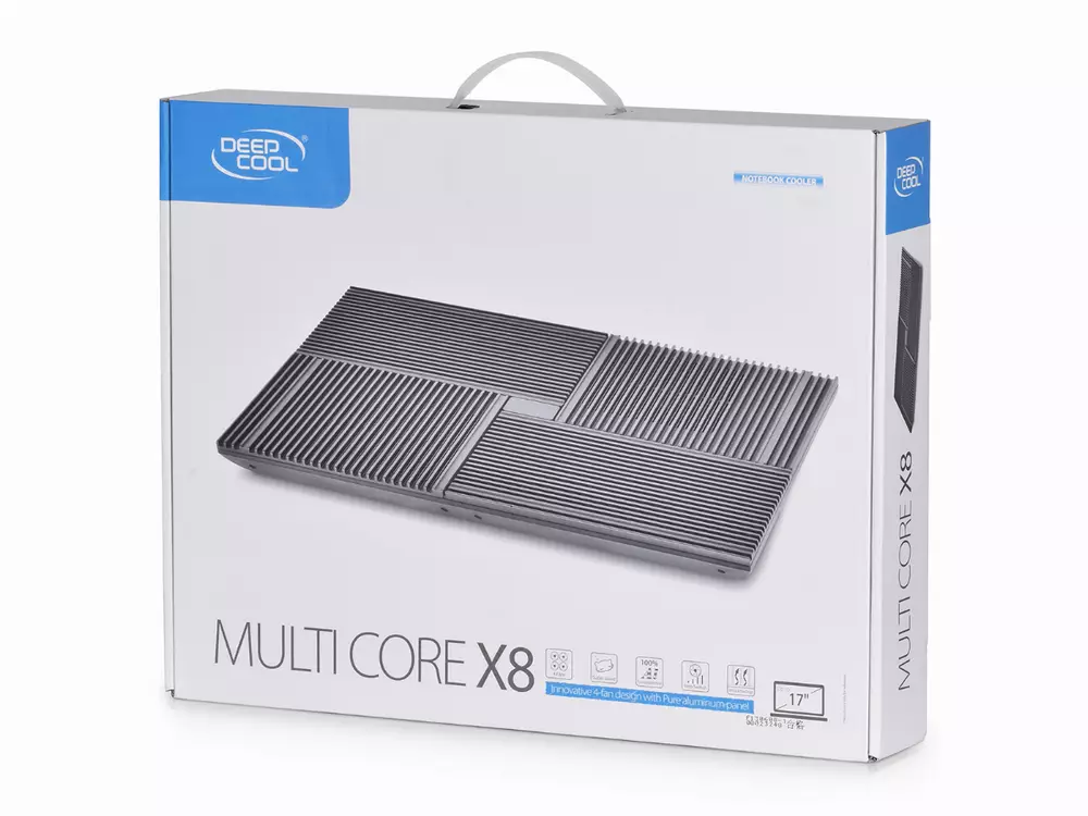 DeepCool Охладител за лаптоп Notebook Cooler 17" MULTI CORE X8 - Black