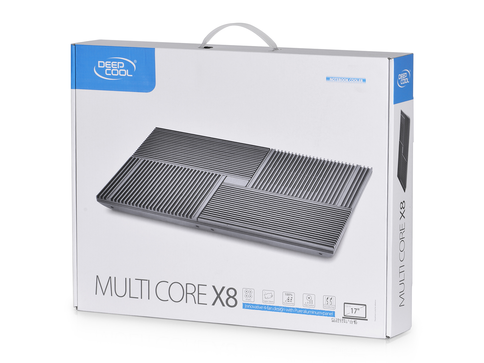 DeepCool Охладител за лаптоп Notebook Cooler 17" MULTI CORE X8 - Black