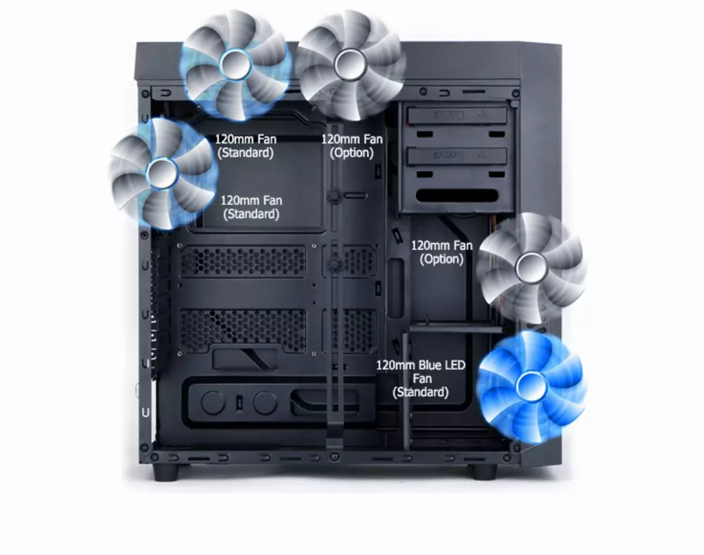 Кутия Zalman R1 Soundproof USB3.0