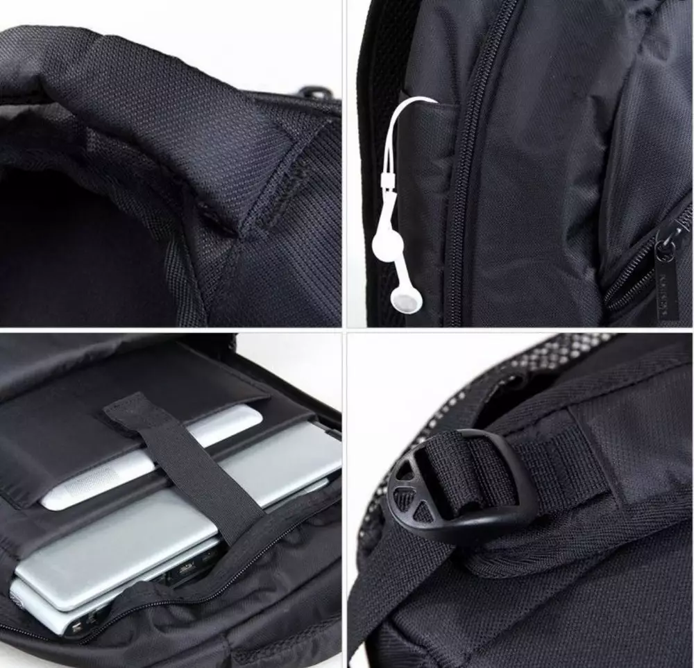 Kingsons Laptop Backpack 15.6" K8569W :: Panther Series - Black