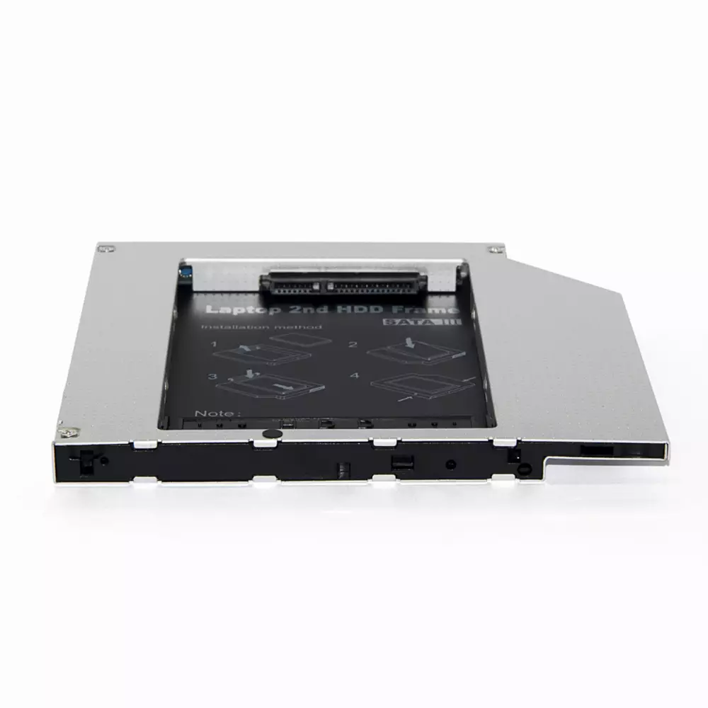 OEM Чекмедже Laptop Caddy 12.7mm SATA/SATA3 2nd hdd/ssd on optical DVD slot