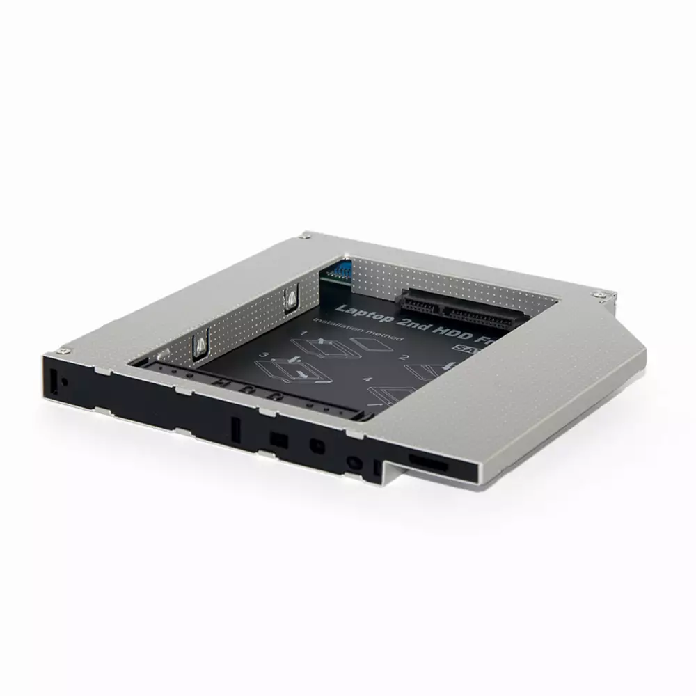 OEM Чекмедже Laptop Caddy 9.5mm SATA/SATA3 2nd hdd/ssd on optical DVD slot