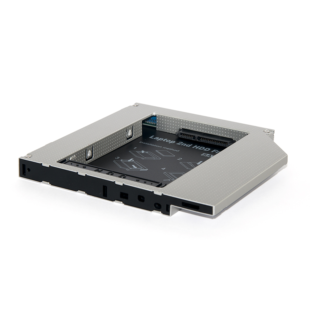 OEM Чекмедже Laptop Caddy 9.5mm SATA/SATA3 2nd hdd/ssd on optical DVD slot