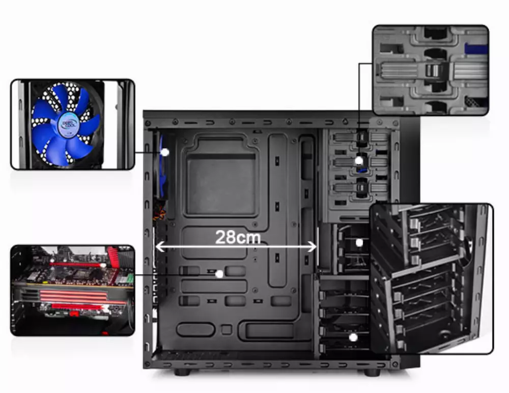 Кутия DeepCool TESSERACT BF USB 3.0