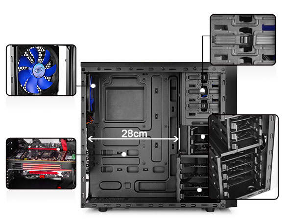 Кутия DeepCool TESSERACT BF USB 3.0