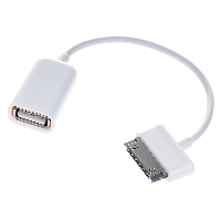 VCom Кабел OTG Samsung M / USB AF White - CU277-W-0.2m