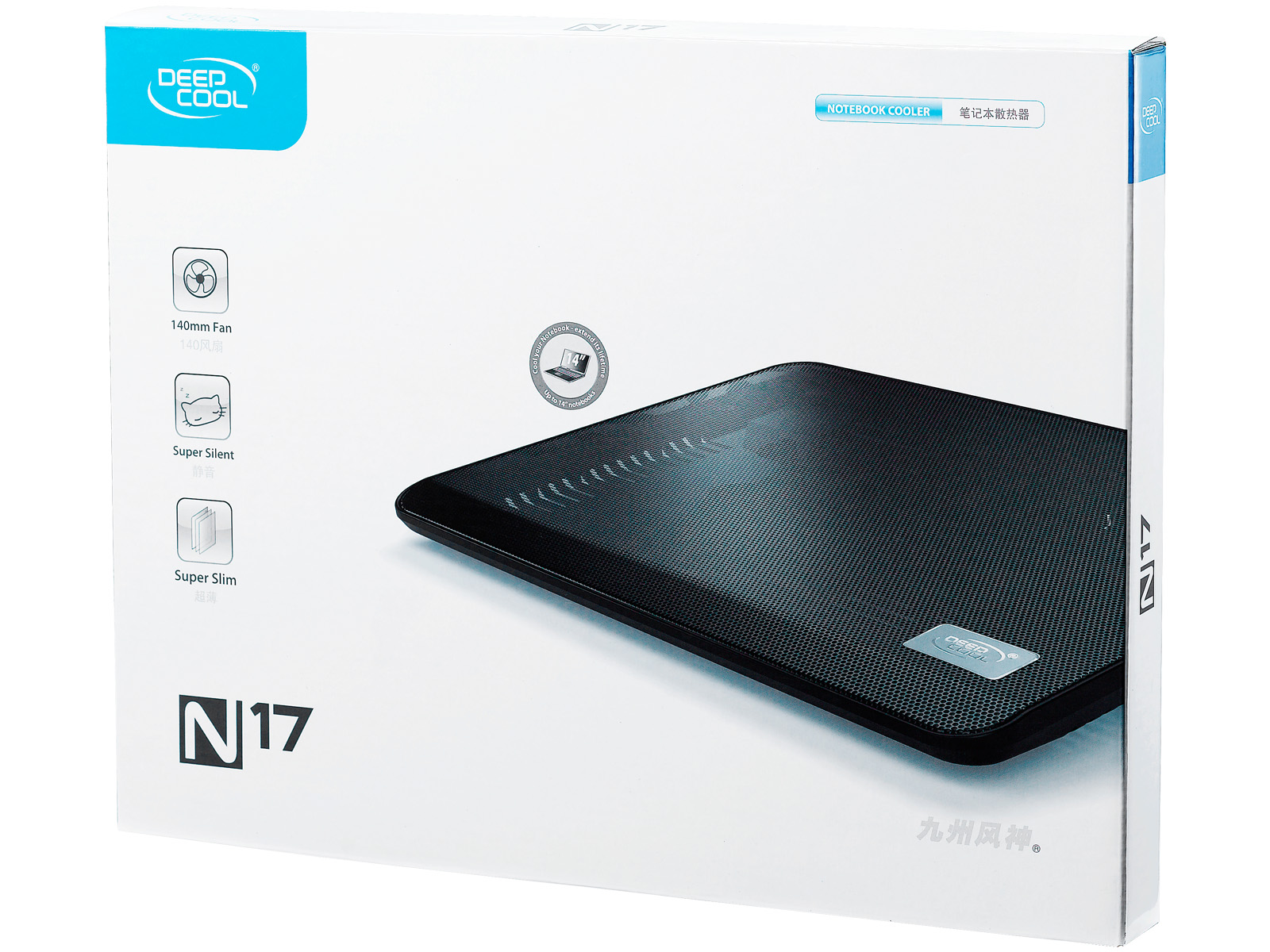 Охладител за лаптоп DeepCool Notebook Cooler N17 14" black