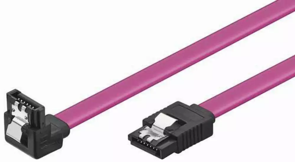VCom Кабель SATA Cable W/Lock Right Angle - CH302R-0.45m