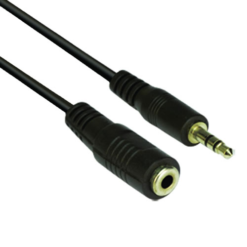 VCom Аудіо Кабель 3.5mm Stereo M / F - CV202-10m