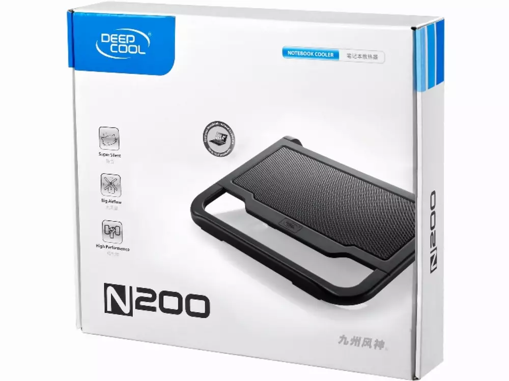DeepCool Охладител за лаптоп Notebook Cooler N200 15.6" Black