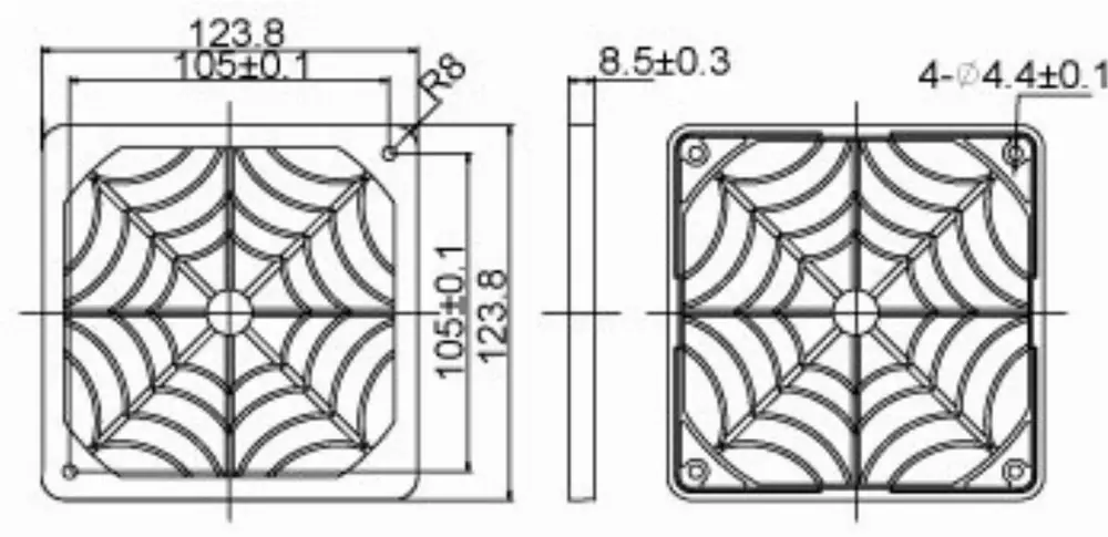Филтър Evercool Plastic - 120mm
