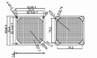 Филтър Evercool Metal Red - 92mm