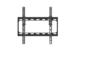 Makki стенна стойка за телевизор TV Mount - SF2 - Tilt 0&deg;/10&deg;, 26"-50", 30 kg - TV-SF2