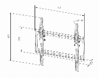 Makki стенна стойка за телевизор TV Mount - SF2 - Tilt 0&deg;/10&deg;, 26"-50", 30 kg - TV-SF2