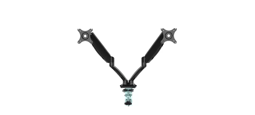 Makki Стойка за два монитора Monitor Mount - GL502  Aluminuim Black - 2 Monitors, Gas Lifters - MA-GL502-BK