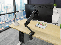 Makki Стойка за монитор Monitor Mount - GL501 Aluminuim Black - 1 Monitor, Gas Lifter - MA-GL501-BK