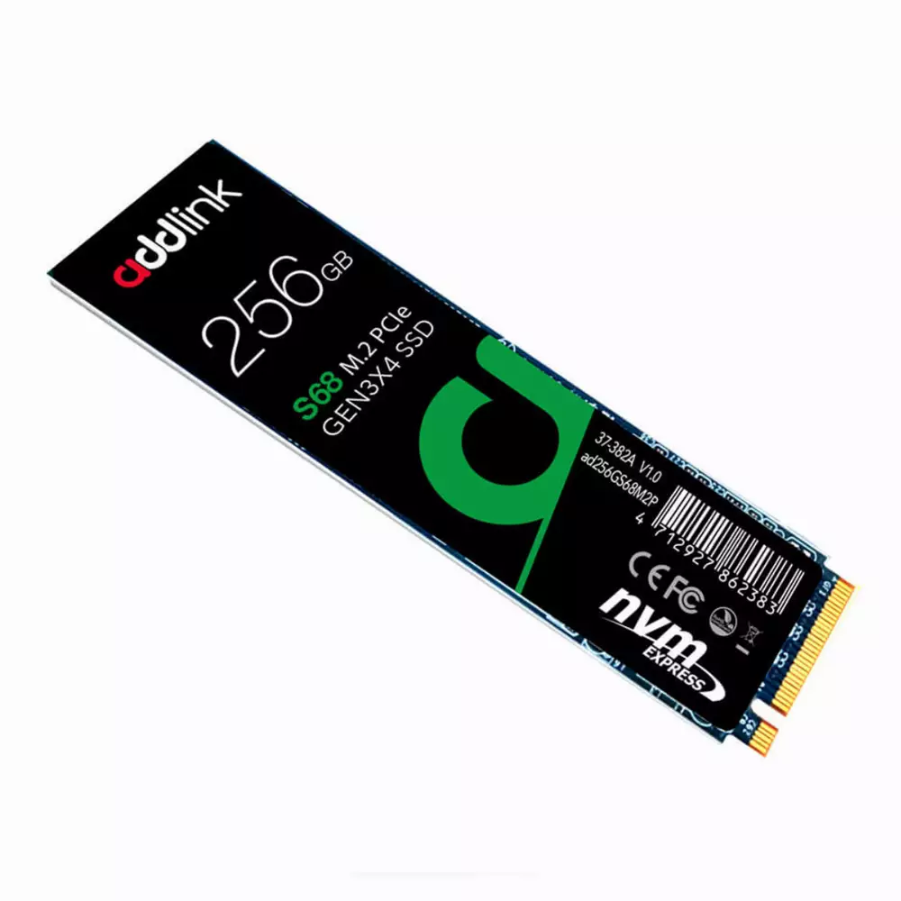 Диск SSD Addlink S68 256GB M.2 PCIe NVMe 3.0 x4 3D NAND