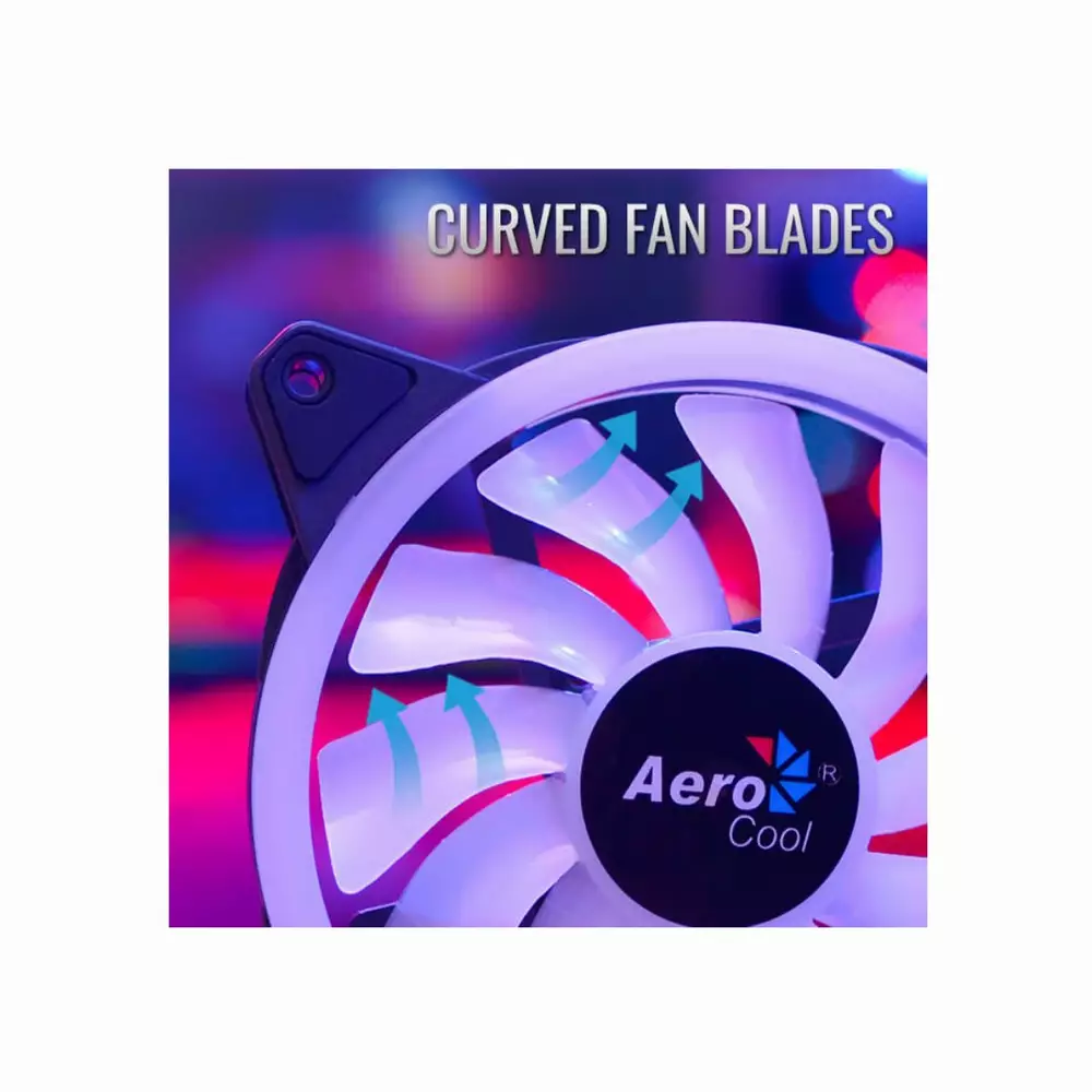 Комплект вентилатори AeroCool 3-in-1 3x120mm - DUO 12 Pro - Addressable RGB with Hub, Remote - ACF3-DU10227.11