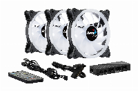 Комплект вентилатори AeroCool 3-in-1 3x120mm - DUO 12 Pro - Addressable RGB with Hub, Remote - ACF3-DU10227.11