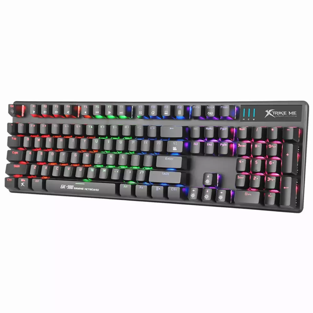 Геймърска механична клавиатура Xtrike ME GK-980 RGB - Blue суичове