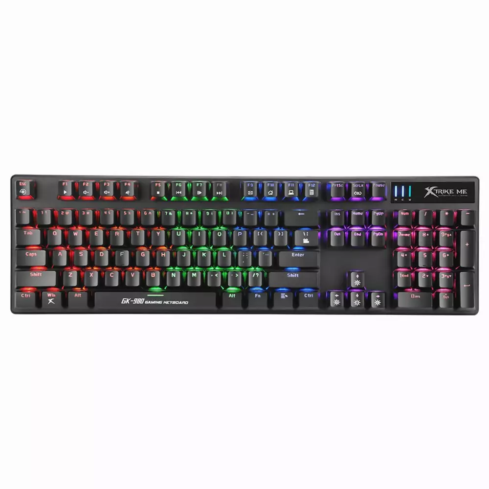 Геймърска механична клавиатура Xtrike ME GK-980 RGB - Blue суичове