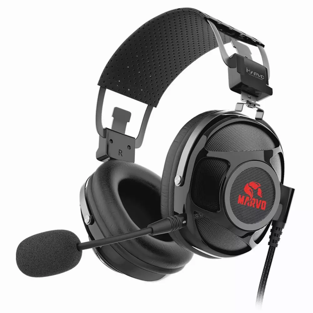 Marvo PRO геймърски слушалки Gaming Headphones HG9053 - 7.1 USB, backlight - MARVO-PRO-HG9053