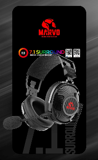 Marvo PRO геймърски слушалки Gaming Headphones HG9053 - 7.1 USB, backlight - MARVO-PRO-HG9053