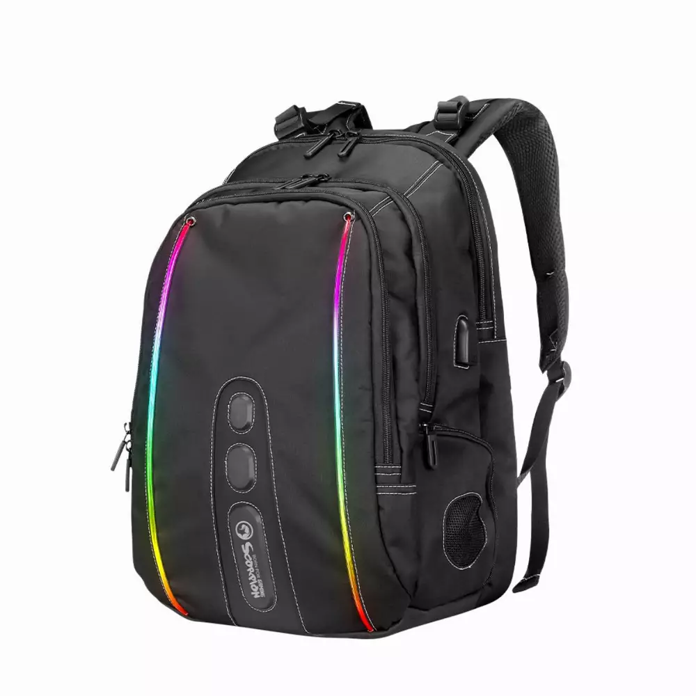 Marvo геймърска раница Gaming Backpack 15.6" RGB with Bluetooth Speaker - MARVO-BA-02