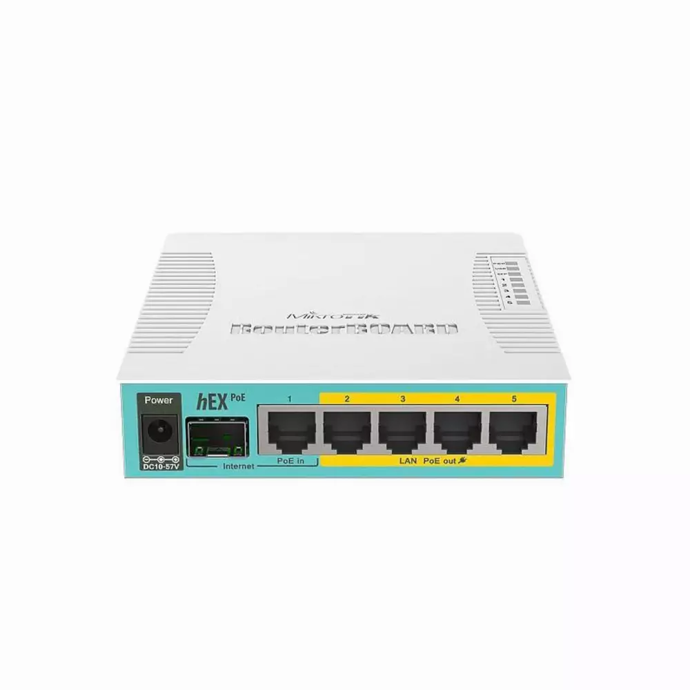 Рутер MikroTik RB960PGS, 128MB, 5x Gigabit LAN, PoE, USB, 10/100/1000Mbit,  RouterOS L4
