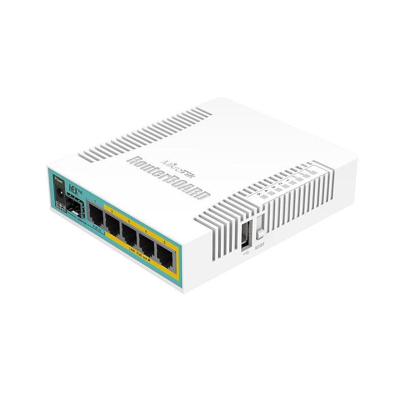Рутер MikroTik RB960PGS, 128MB, 5x Gigabit LAN, PoE, USB, 10/100/1000Mbit,  RouterOS L4