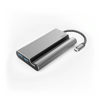 Докинг станция 7 в 1 HAMA 135764, 3x USB-A 3.1, HDMI&trade;, VGA, LAN, USB-C (PD), Сив