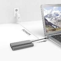 Докинг станция 7 в 1 HAMA 135764, 3x USB-A 3.1, HDMI&trade;, VGA, LAN, USB-C (PD), Сив