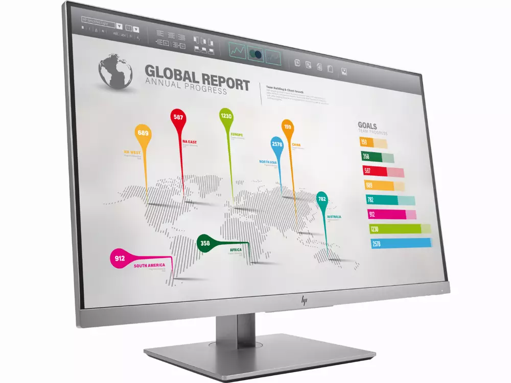 Монитор HP EliteDisplay 27" E273q,  (2560x1440), 60Hz, 5ms