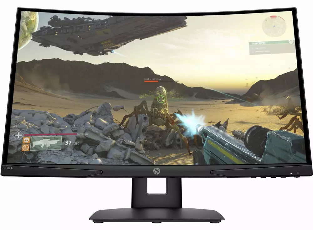 Монитор HP X24c 23.8" Gaming, FullHD (1920x1080), VA, 144Hz, 4ms