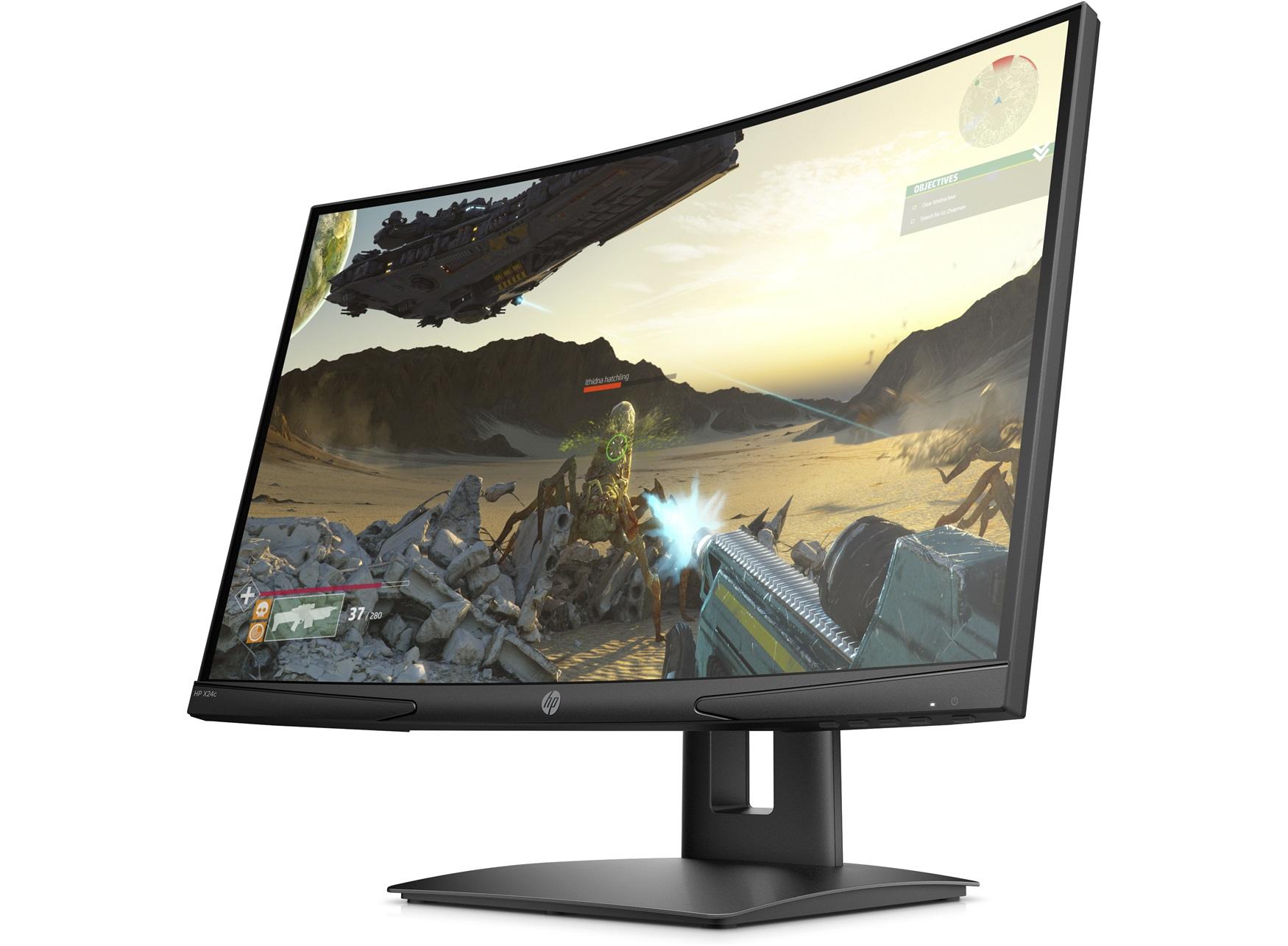 Монитор HP X24c 23.8" Gaming, FullHD (1920x1080), VA, 144Hz, 4ms