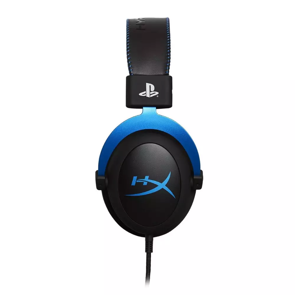 Геймърски слушалки HyperX, Cloud - PS4, Микрофон, Черен/Син