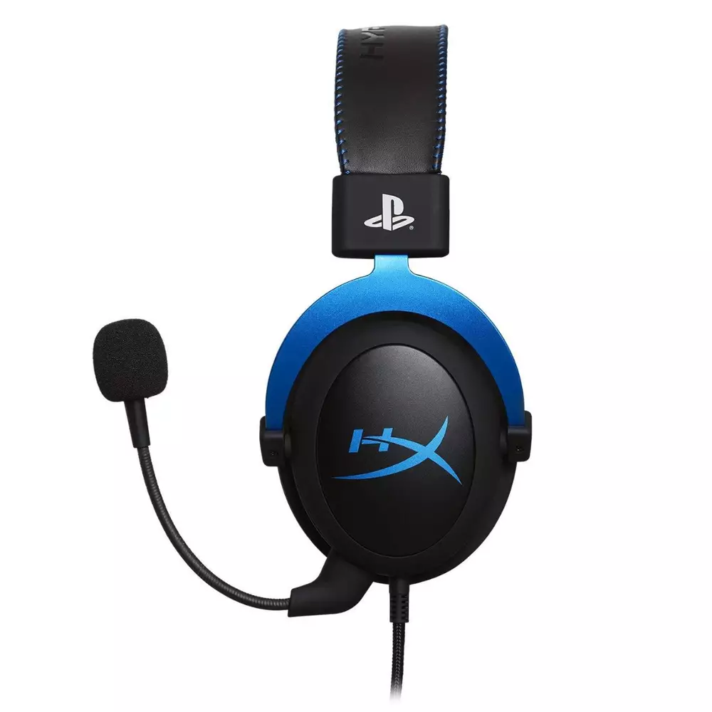 Геймърски слушалки HyperX, Cloud - PS4, Микрофон, Черен/Син
