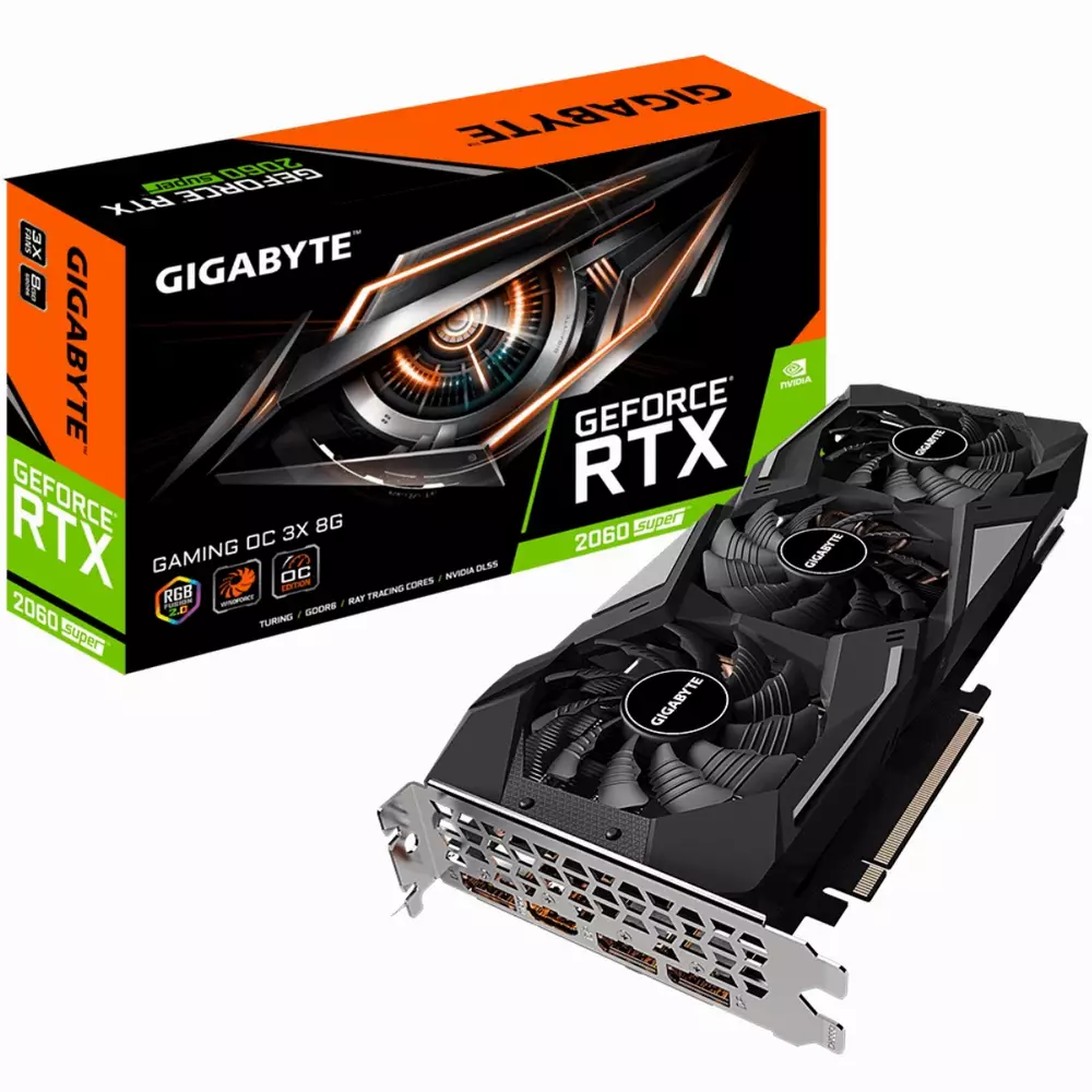 Видео карта GIGABYTE GeForce RTX 2060 SUPER GAMING OC 3X 8G