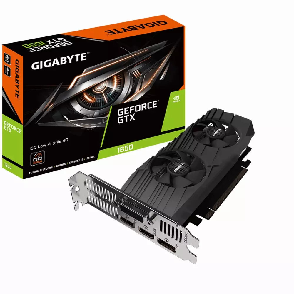 Видео карта GIGABYTE GeForce GTX 1650 D6 OC Low Profile 4G